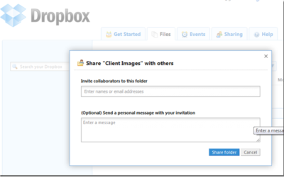 Dropbox for Sharing Contractor Photos with Clients