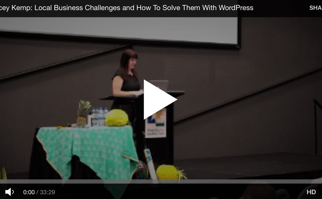 Local Business Challenges and How To Solve Them With WordPress (VIDEO) featuring @getwebcreative