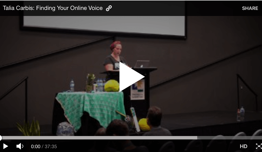 Finding Your Online Voice (WordPress Video) by Talia Carbis