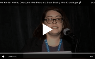 How to Overcome Your Fears and Start Sharing Your Knowledge by @nicoleckohler