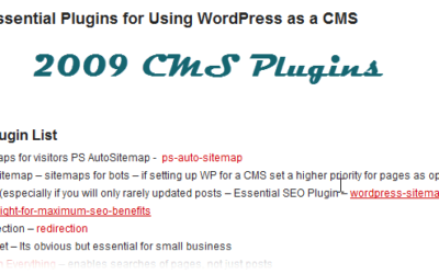 The Essential Plugins for Using WordPress as a CMS