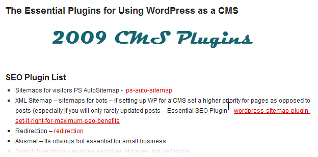 The Essential Plugins for Using WordPress as a CMS