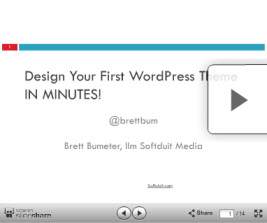 Design your first wordpress theme in minutes