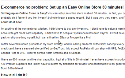 E-commerce no problem: Set up an Easy Online Store 30 minutes!