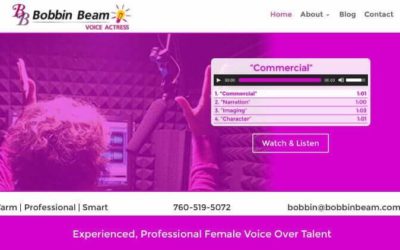 Lovin' Bobbin's New Female Voice Over Site!