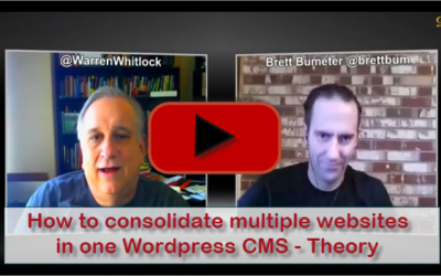 How to consolidate multiple websites in one WordPress CMS – Theory