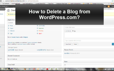 How to Delete a Blog from WordPress.com Permanently