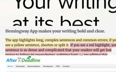 [Survey] Which do you prefer? Grammarly, Hemmingway or After The Deadline?