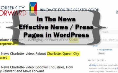 News Pages & Press Pages – Effective SEO & Social Promotion of your good news