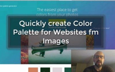 Quickly create Color Palettes from Images or logos