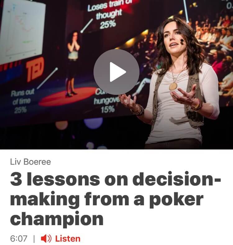 3 lessons on decision making from a professional poker player