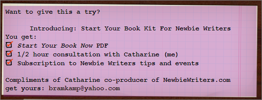 Catharine Bramkamp YourBookStartsHere.com - Start Your Book Kit For Newbie Writers