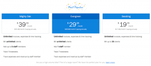 Freshbooks Online Bookkeeping Pricing Plans and discounts