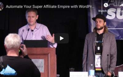 Good ASE session ‘Automating Your Affiliate Empire’