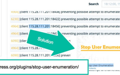 Solution – Error Logs ‘preventing possible attempt to enumerate users’