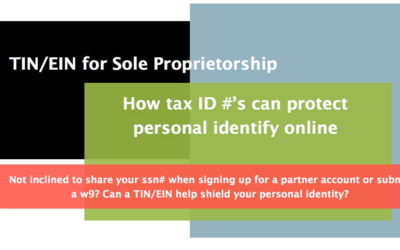 TIN for Sole Proprietorship – How Tax Identification Numbers can protect personal identity online