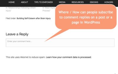 How can people subscribe to WordPress Post comments?