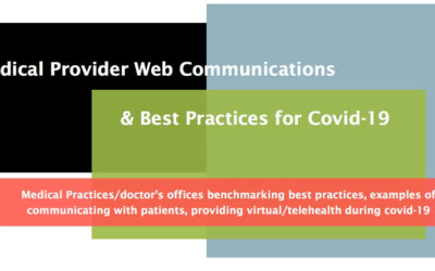 Medical Provider Web Communications & Best Practices for Covid-19