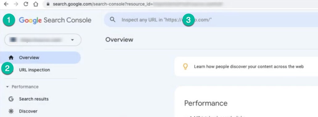 Search Engine Console request indexing new and old posts